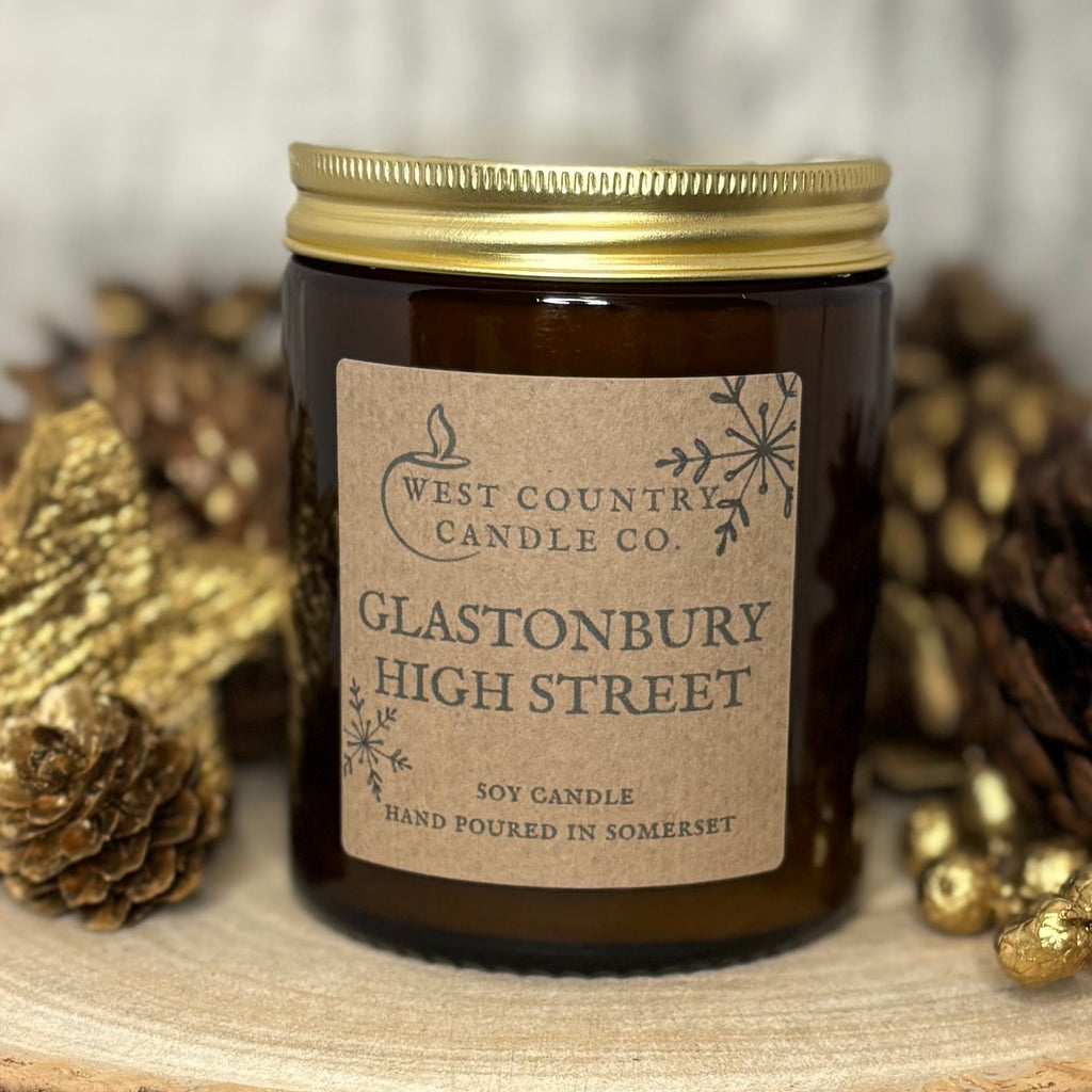 Glastonbury High Street 'Nag Champa' Soy Wax Candle - Christmas Edition 2025