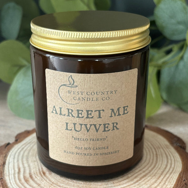 Alreet Me Luvver Candle